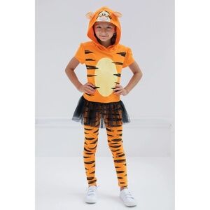 NEW Disney Winnie the Pooh Tigger Toddler Halloween  T-Shirt Dress W Legging 5T